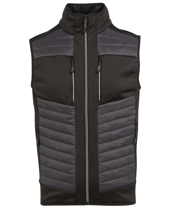 Regatta E-Volve Unisex Thermal Hybrid Bodywarmer - Ash/Black