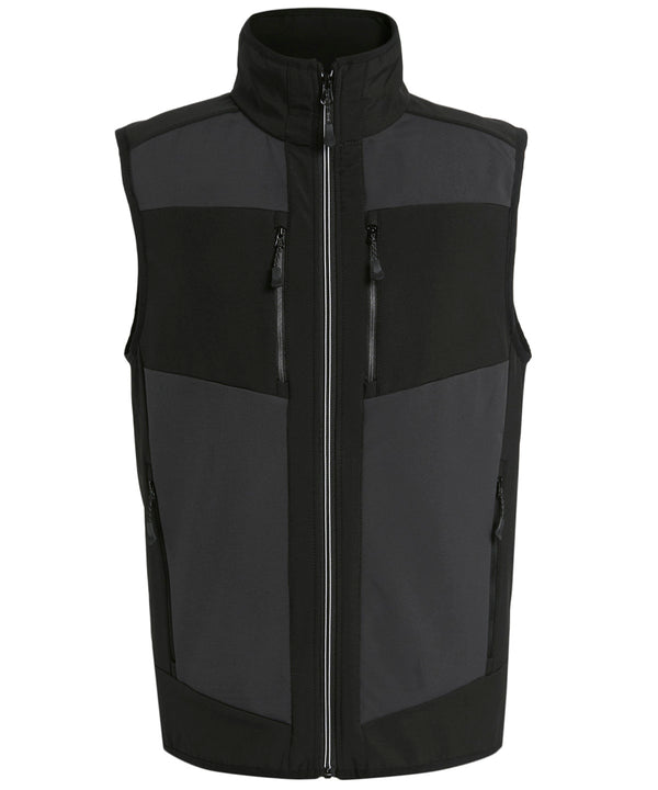 Regatta E-Volve Unisex 2-layer Softshell Bodywarmer - Ash/Black
