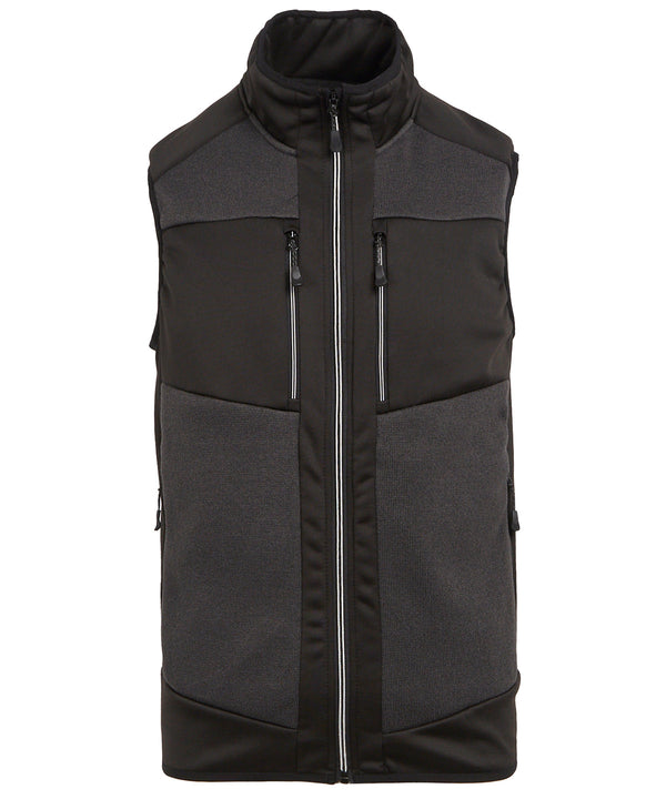 Regatta E-Volve Unisex Knit-effect Stretch Bodywarmer - Ash/Black
