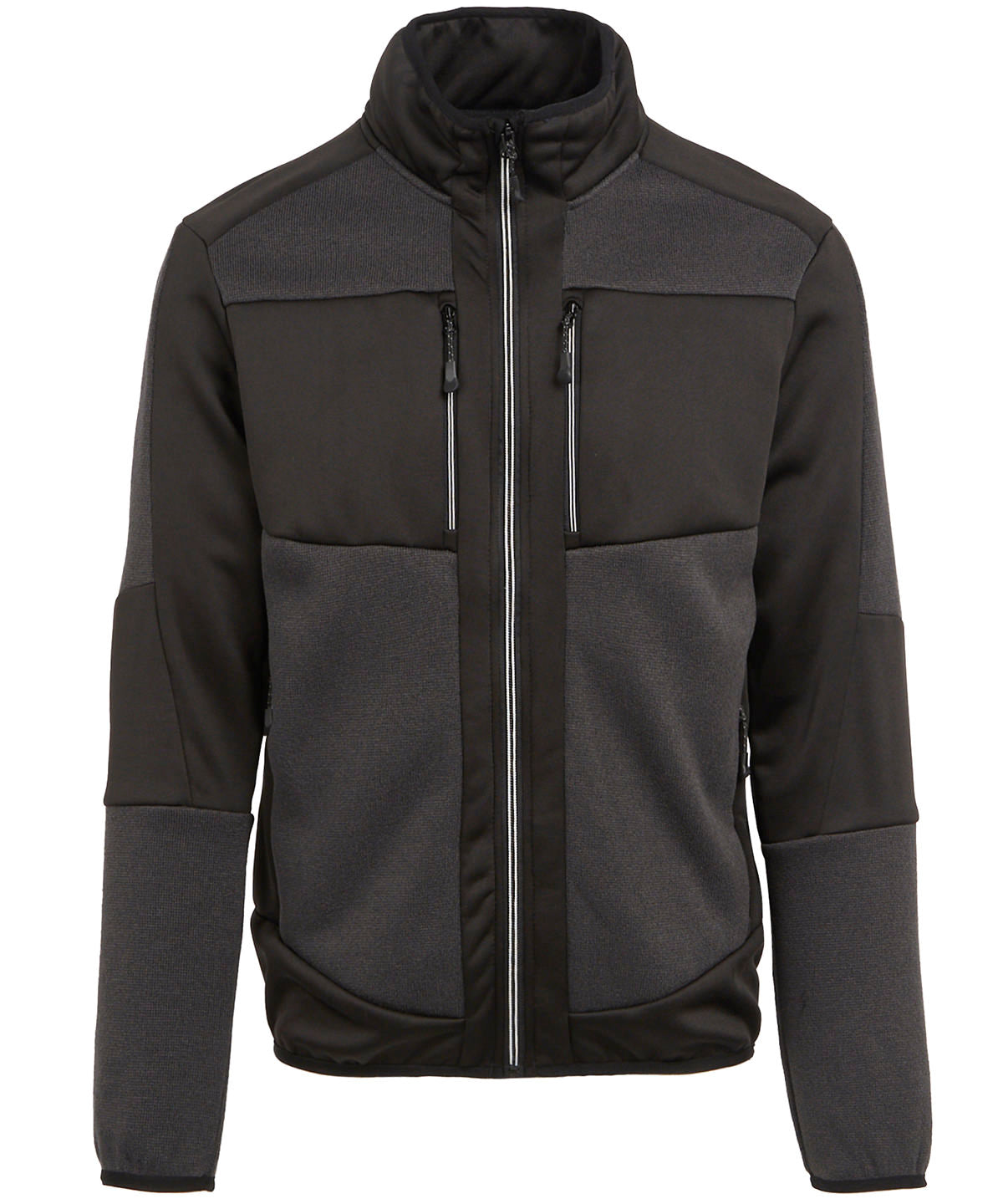 Regatta E-Volve Unisex Knit-effect Stretch Mid-layer - Ash/Black