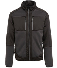 Regatta E-Volve Unisex Knit-effect Stretch Mid-layer - Ash/Black