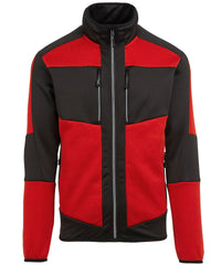 Regatta E-Volve Unisex Knit-effect Stretch Mid-layer - Classic Red/Black