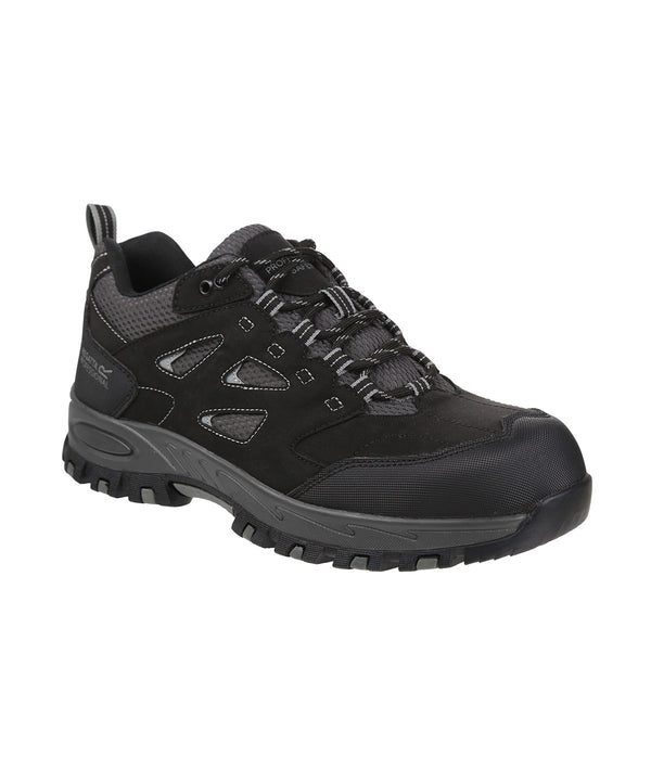 Regatta Mudstone S1P Safety Trainers - Black/Granite