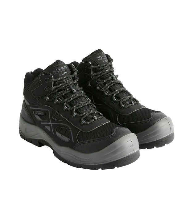 Regatta Limestone S6 Waterproof Boots - Black/Granite