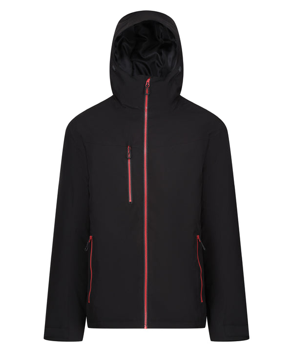 Regatta Navigate Waterproof Insulated Jacket - Black/Classic Red