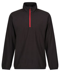 Regatta Navigate Half-zip Fleece - Black/Classic Red