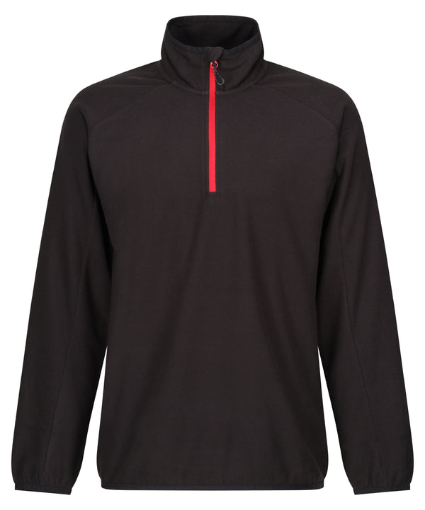 Regatta Navigate Half-zip Fleece - Black/Classic Red