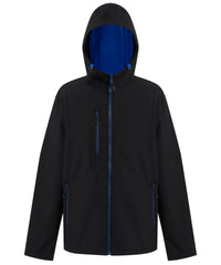 Regatta Navigate 2-layer Hooded Softshell Jacket - Black/New Royal