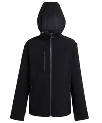 Regatta Navigate 2-layer Hooded Softshell Jacket - Black/Seal