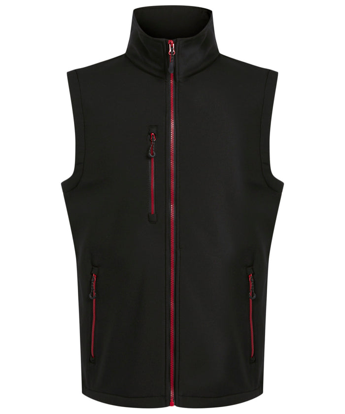 Regatta Navigate 2-layer Softshell Bodywarmer - Black/Classic Red