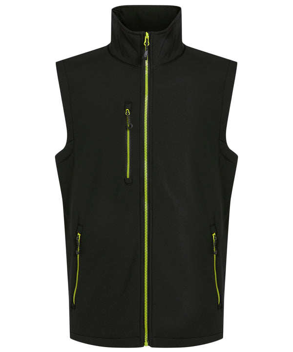 Regatta Navigate 2-layer Softshell Bodywarmer - Black/Lime