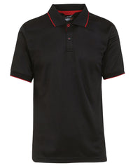 Regatta Navigate Short Sleeve Polo - Black/Classic Red