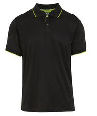 Regatta Navigate Short Sleeve Polo - Black/Lime