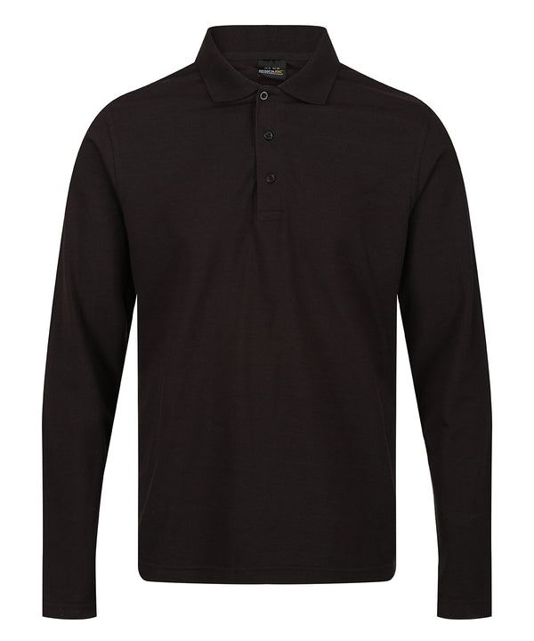 Regatta Pro 65/35 Long Sleeve Polo - Black