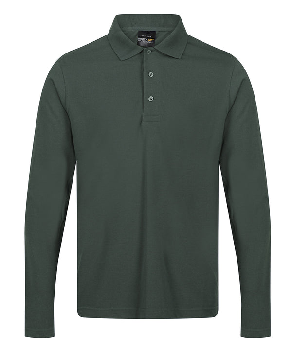 Regatta Pro 65/35 Long Sleeve Polo - Dark Green