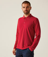 Regatta Pro 65/35 Long Sleeve Polo - Black