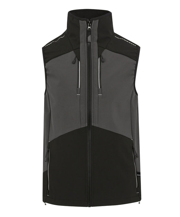 Regatta 4-Tex Stretch 3-layer Softshell Bodywarmer - Slate Grey/Black