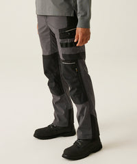 Regatta 4-Tex Stretch Holster Trousers - Slate Grey/Black