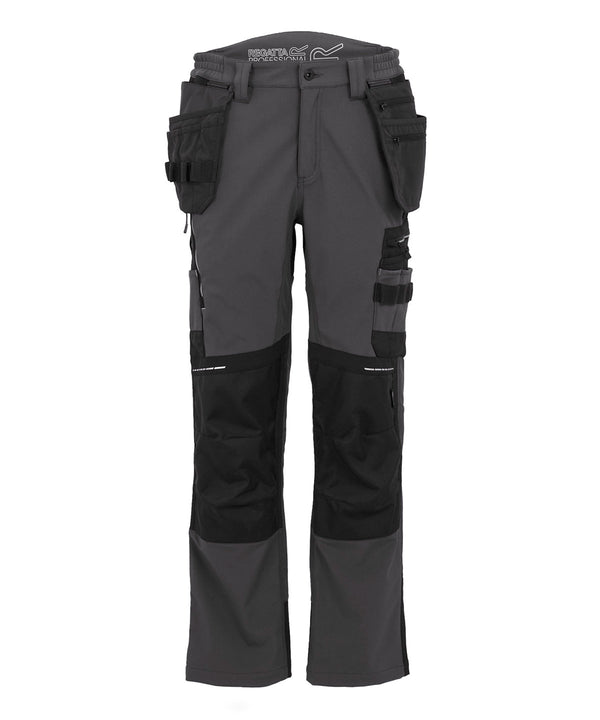 Regatta 4-Tex Stretch Holster Trousers - Slate Grey/Black