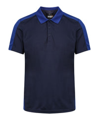 Regatta Contrast Wicking Polo - Navy/New Royal