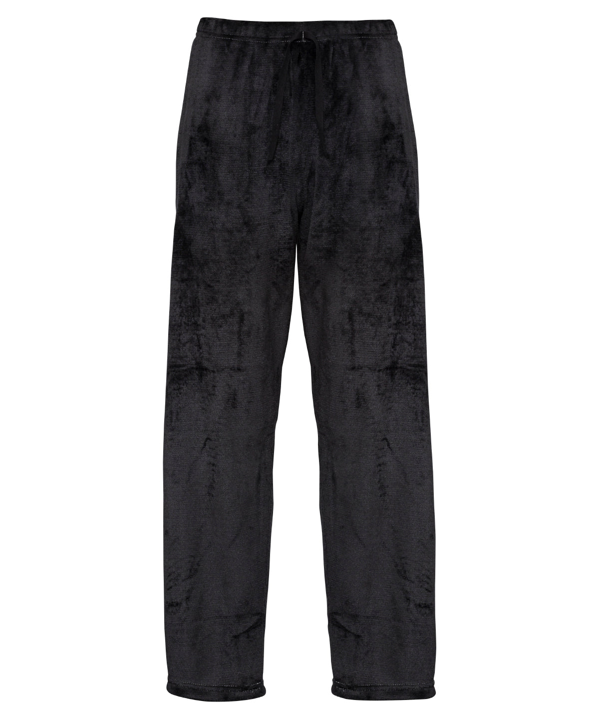 Ribbon Luxury Eskimo-style Fleece Pants - Black