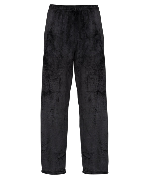 Ribbon Luxury Eskimo-style Fleece Pants - Black