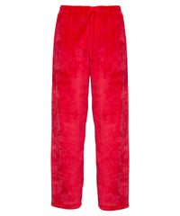 Ribbon Luxury Eskimo-style Fleece Pants - Red