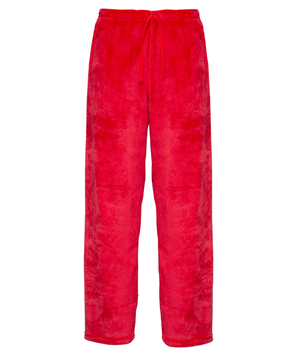 Ribbon Luxury Eskimo-style Fleece Pants - Red