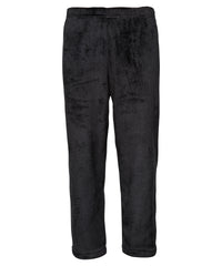 Kids Ribbon Luxury Eskimo-style Fleece Pants - Black