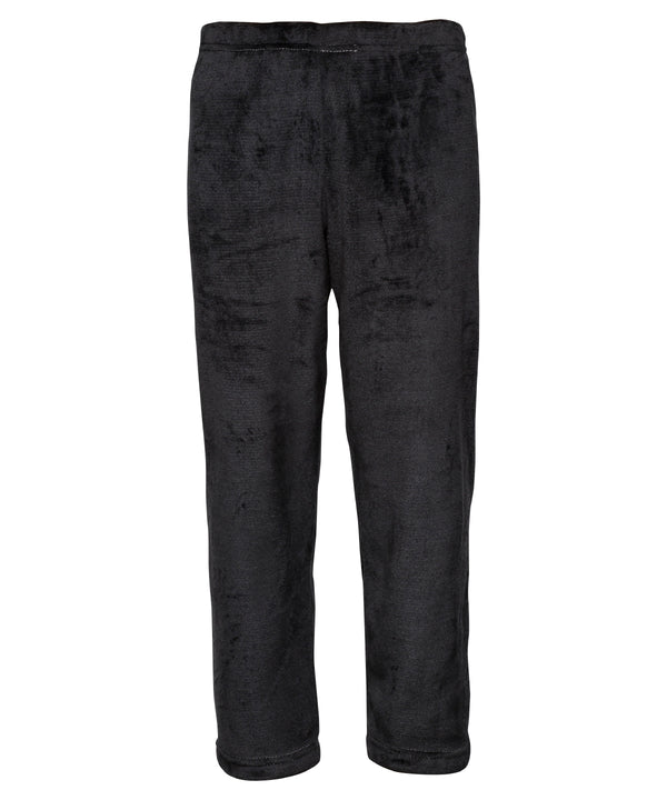Kids Ribbon Luxury Eskimo-style Fleece Pants - Black