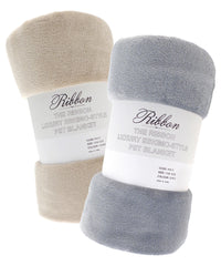 Ribbon Pet Eskimo-style Blanket - Camel
