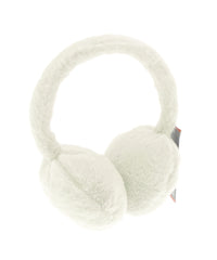 Ribbon Faux Fur Earmuffs - Ecru