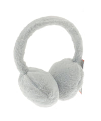 Ribbon Faux Fur Earmuffs - Ecru