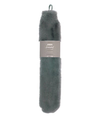 Ribbon Super Luxury Faux Fur Long Hot Water Bottle and Cover - Grey