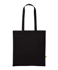 Nutshell Organic Cotton Shopper Long Handle - Black