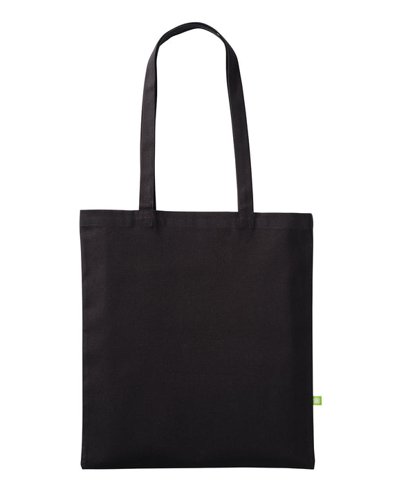 Nutshell Premium Organic Canvas Shopper Long Handle - Black