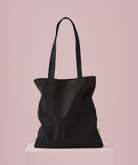 Nutshell Premium Organic Canvas Shopper Long Handle - Black