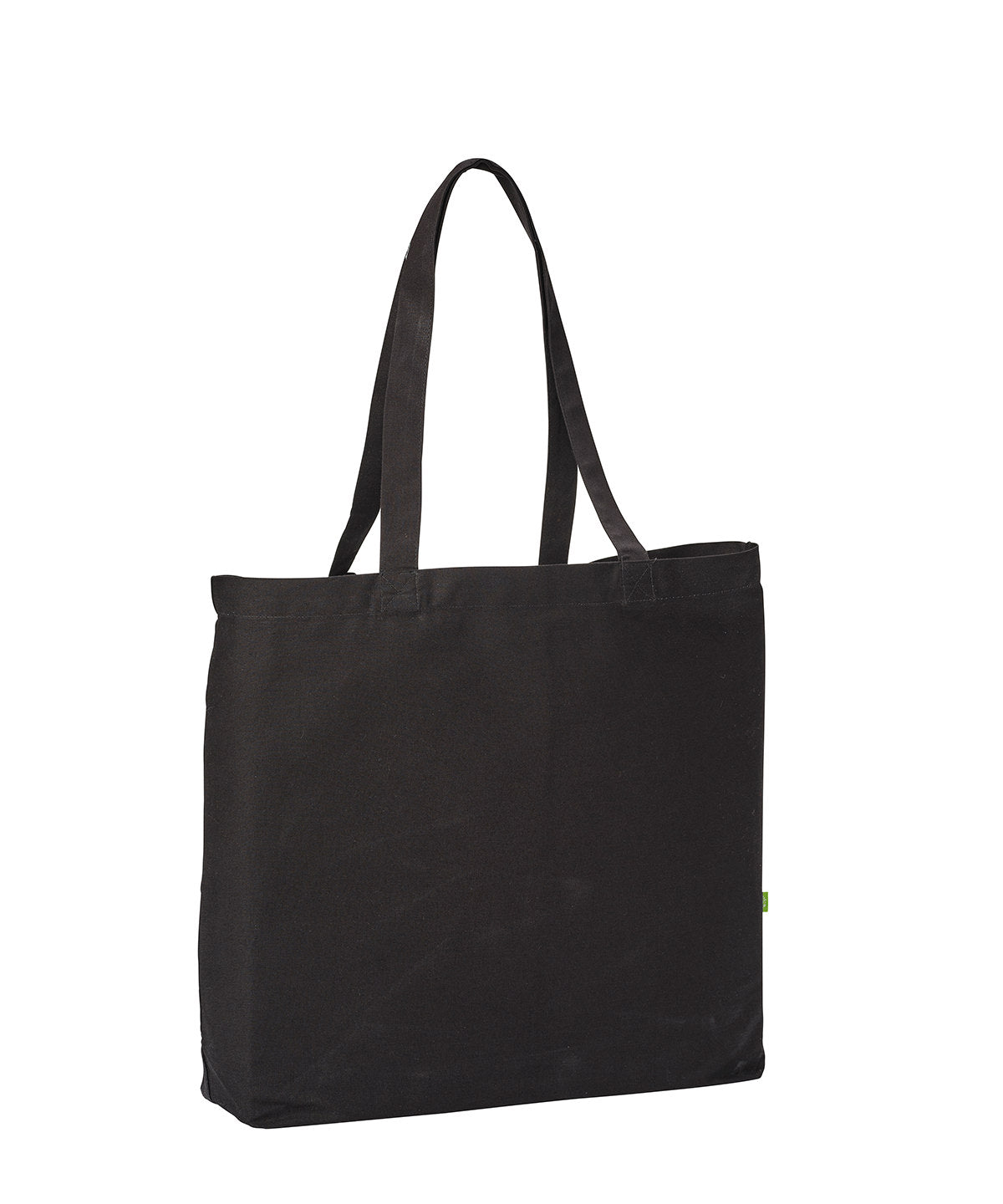 Nutshell Organic Canvas ‘flat Base’ Landscape Shopper - Black
