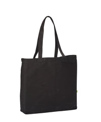 Nutshell Organic Canvas ‘flat Base’ Landscape Shopper - Black
