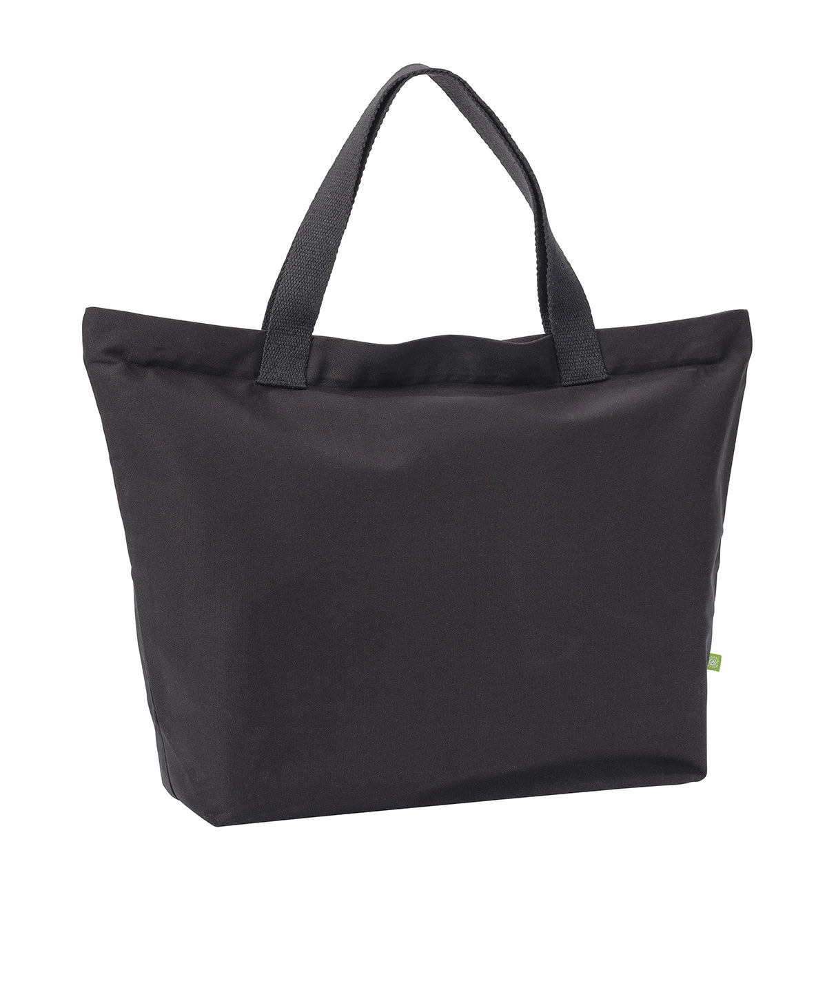 Nutshell Elba Organic Canvas Premium Zip Tote - Black