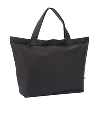 Nutshell Elba Organic Canvas Premium Zip Tote - Black