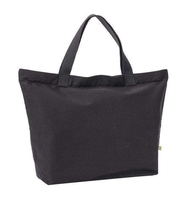 Nutshell Elba Organic Canvas Premium Zip Tote - Black