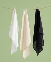 Nutshell Organic Cotton Tea Towel - Black