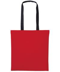 Nutshell Varsity Cotton Shopper Long Handle - Fire Red/Black