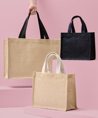 Nutshell Jute Shopper - Black/Black