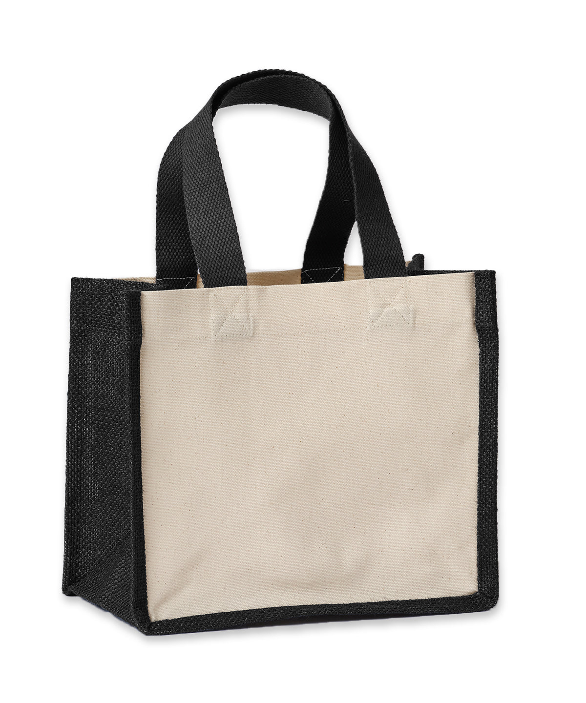 Nutshell Jute Canvas Panel Shopper - Natural/Black