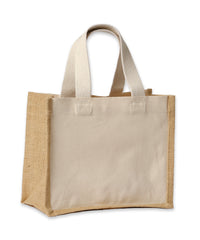 Nutshell Jute Canvas Panel Shopper - Natural/Natural