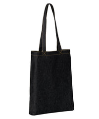 Nutshell Denim ‘flat Base’ Shopper - Black Denim