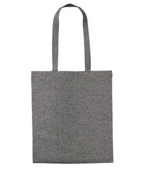 Nutshell Recycled Cotton Shopper Long Handle - Black Marl