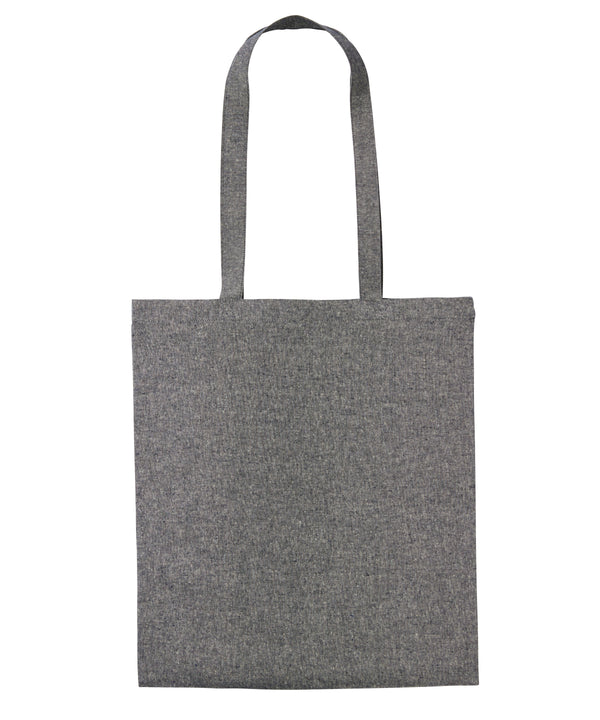 Nutshell Recycled Cotton Shopper Long Handle - Black Marl
